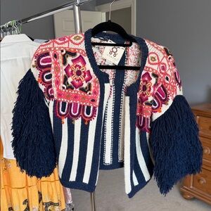 Colorful Embroidered Women's Sweater